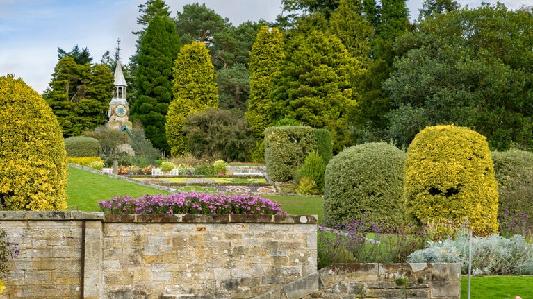 Cragside's Formal Garden in flower during the summer months.